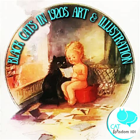 1920s black cat art and illustration