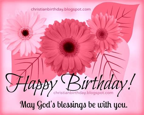 Christian Card Happy Birthday, Blessings to you | Christian Birthday ...