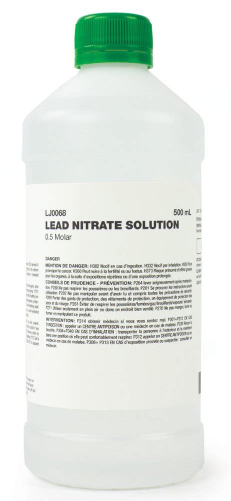 Lead Ii Nitrate Solution M Aqueous Laboratory Grade 500 Ml Ubicaciondepersonascdmxgobmx