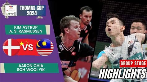 Astrup Rasmussen DEN Vs Chia Soh MAS Group Stage Thomas Cup