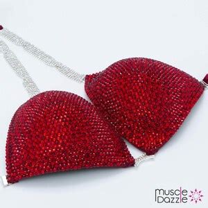 Ruby Red Competition Bikini CB Etsy