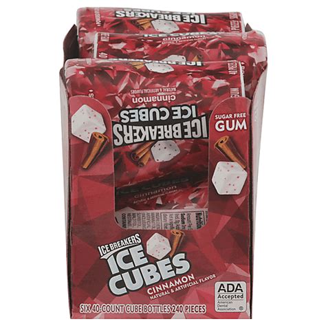 Ice Breakers Gum Cinnamon Sugar Free Ice Cubes 6 Ea Packaged Candy Valli Produce