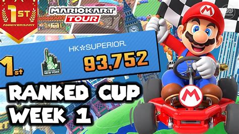 Mario Kart Tour 1st Anniversary Tour Ranked Cup Week 1 Score