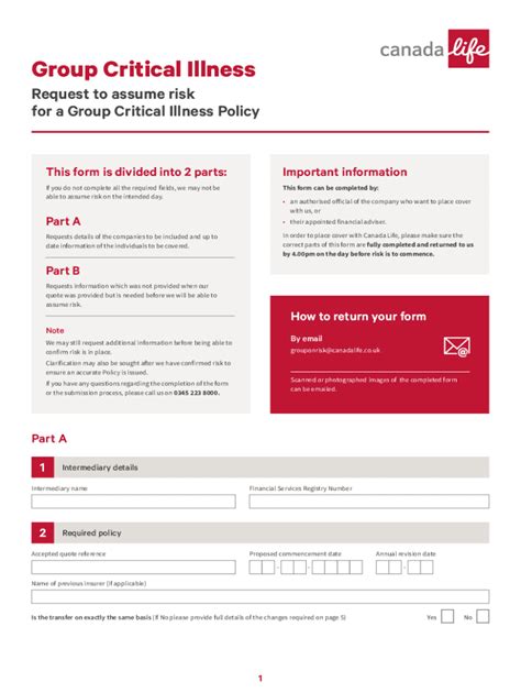 Fillable Online Documents Canadalife Co Claim Form Group Critical