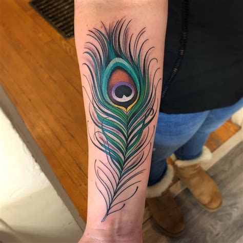 Peacock Feather Tattoo Tattoo Ideas And Inspiration Feather Tattoo Colour Peacock Feather