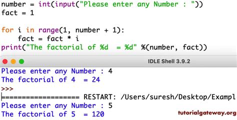 Calcular Factorial En Python Estudiar