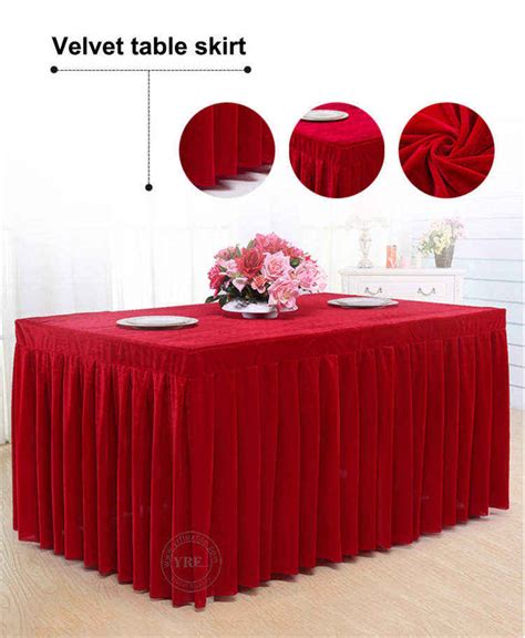 Customized Square Table Skirt Buffet Table Skirting Design