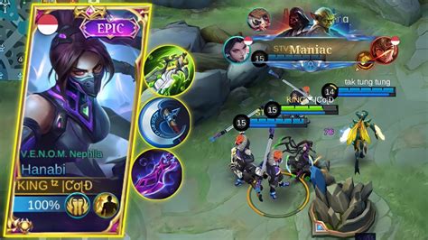 MAIN HANABI DI MYTHIC LANGSUNG DAPET MANIAC BEST BUILD HANABI 2022