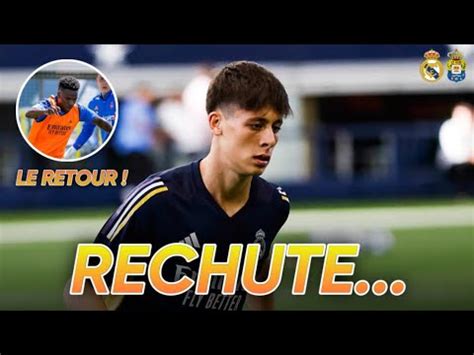 RECHUTE D ARDA GULER VINICIUS EST ENFIN DE RETOUR AVANT MATCH Real