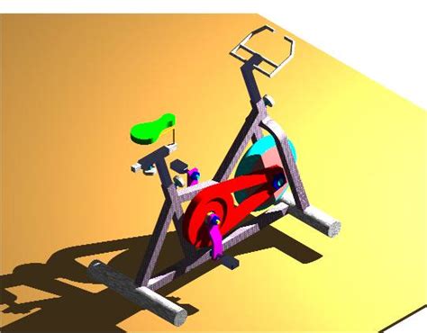 Disegno Rendering Di Una Cyclette