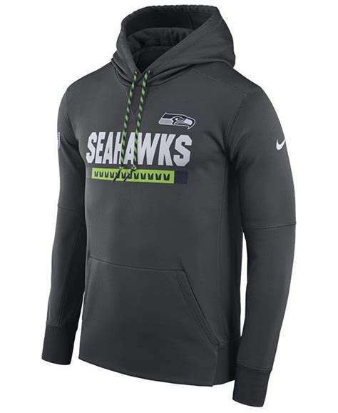 Nike Mens Seattle Seahawks Therma Hoodie Macys