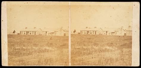 Officers Quarters, Fort Richardson, Texas / Unknown - Gilcrease Museum