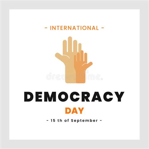 Afiche Del Día Internacional De La Democracia O Banner Del Día