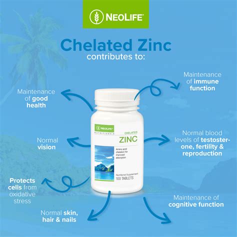 Neolife Chelated Zinc 100 Tablets Neolife Gnld Wellness Products Nigeria