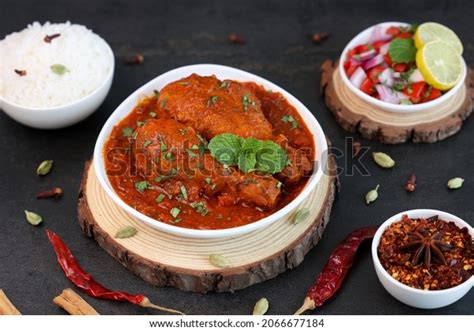 Spicy Red Chicken Curry Goan Style Stock Photo 2066677184 Shutterstock