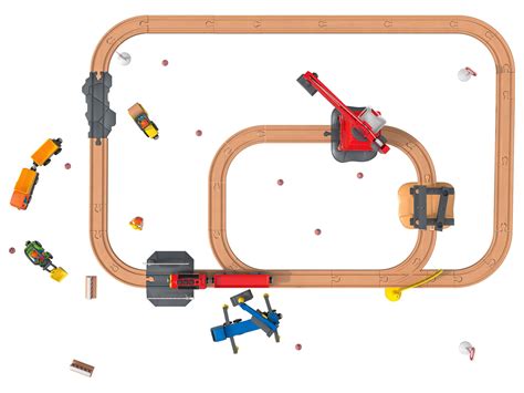 Playtive Holz Eisenbahn Baustelle Teilig Lidl