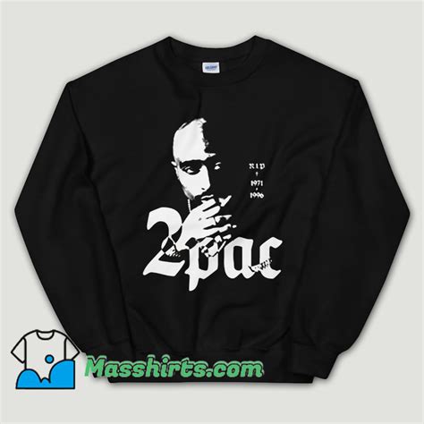 Cheap 2Pac Tupac Shakur King Rap Unisex Sweatshirt by Masshirts.com