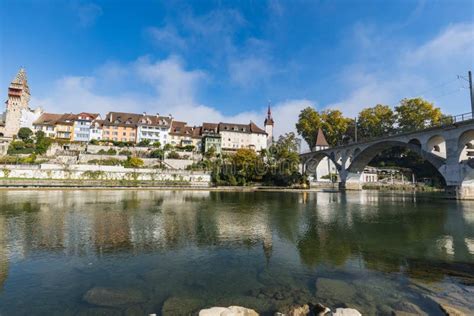 Historic Part of the Town of Bremgarten in Hdr Stock Photo - Image of ...