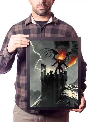 Quadro Arte O Senhor Dos Aneis Gandalf Vs Balrog Poster Parcelamento