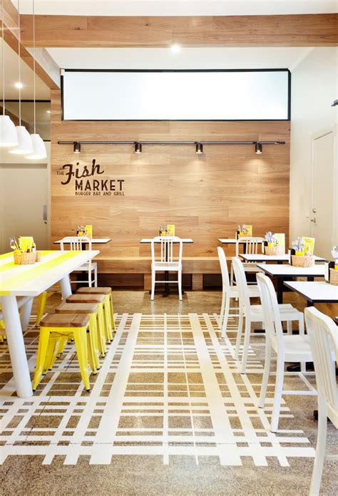 Inspiring Interior in a Fish Market with fresh yellow details – 79 ideas