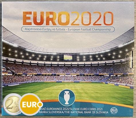 Slovakia 2021 Euro Set BU FDC EURO 2020 Football Euronotes Be