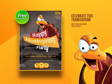 Thanksgiving Flyer Template | Free PSD Template | PSD Repo