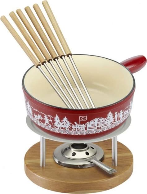 Kuhn Rikon Ostfondue set Induktion Gjutjärn Alpweide 24 cm 1 Set