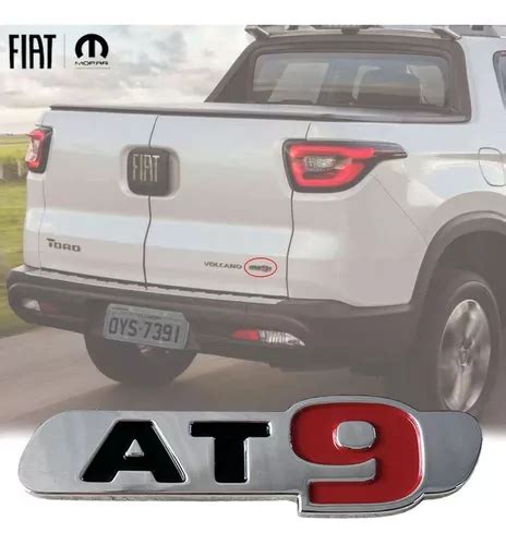 Emblema Sigla At9 Cromado Tampa Traseira Fiat Toro 2020 MercadoLivre