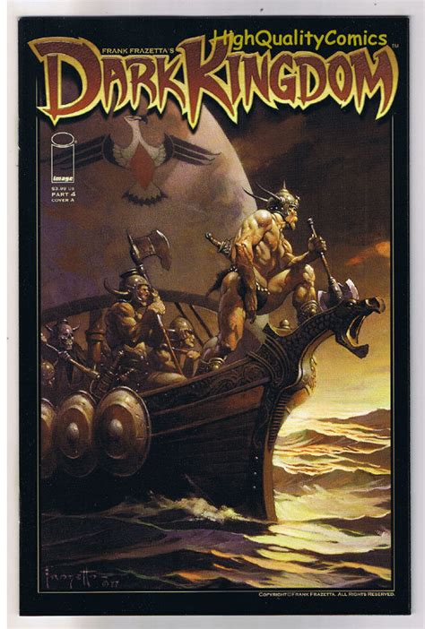 Frank Frazetta Dark Kingdom 4 Vf Tim Vigil 2008 More Frazetta