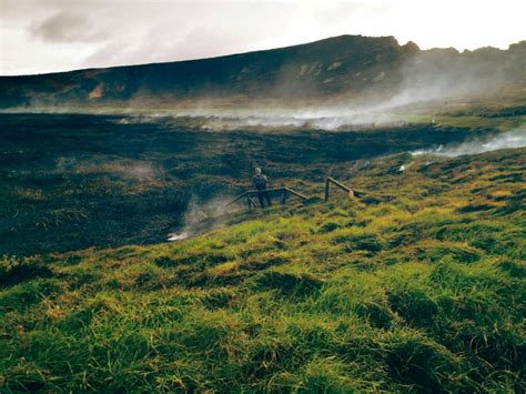 Easter Island 'Moai' statues face damage after wildfire