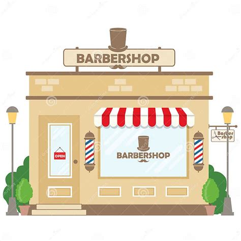 Street Building Facade Barbershop Stock Vector Illustration Of Hairdresser Facade 99251870