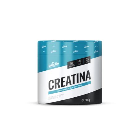 Creatina Monohidratada Shark Pro 300g Power Pump Suplementos