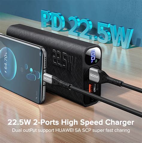 Qoovi Power Bank Mah Portable Pd W Fast Charging Poverbank