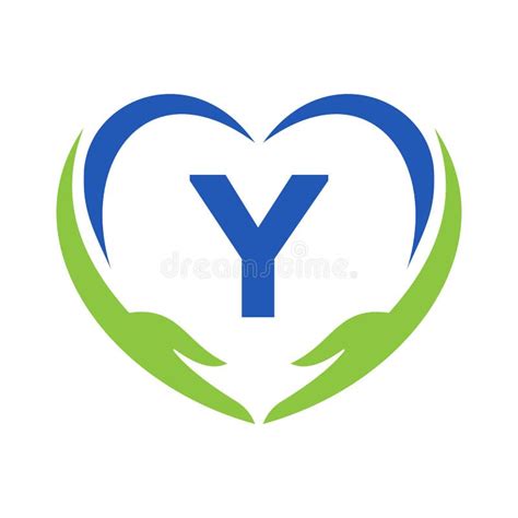 Hand Care Logo On Letter Y Letter Y Charity Logo Healthcare Care