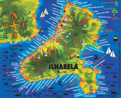 A Cor Da Ilhabela Mapas