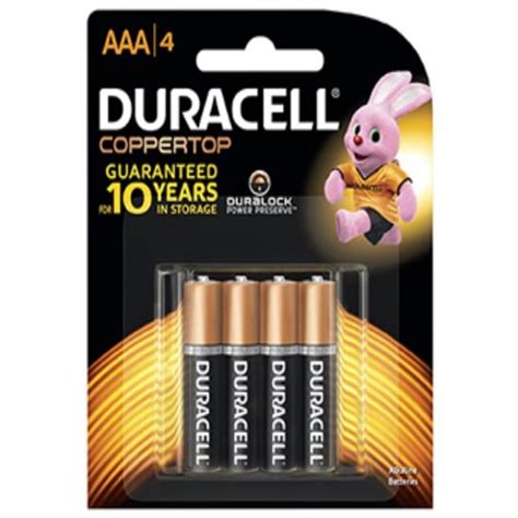 Duracell Aaa 4 Pack Battery