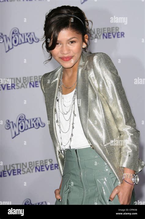 Zendaya Los Angeles Premiere Of Justin Bieber Never Say Never Held