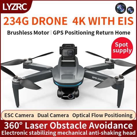 L200 Pro Max GPS Drone 2 Eixos EIS Anti Shake Gimbal Sem Escova Dobr