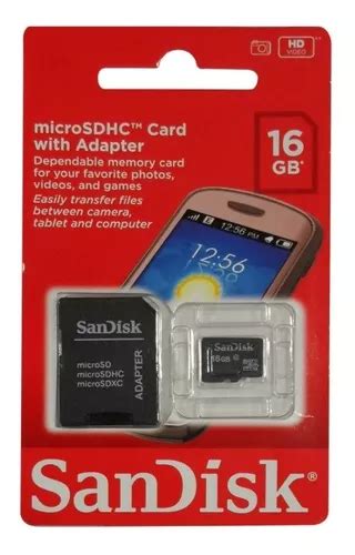 5 Pzas Memoria Sandisk Micro Sd 16gb Cl4 Sdsdqm 016g B35 Vc Envío Gratis