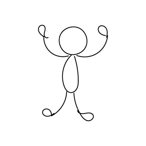 Funny Stickman hand drawn style for print 36379893 Vector Art at Vecteezy