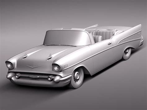 3d Model Of Chevrolet Bel Air 1957