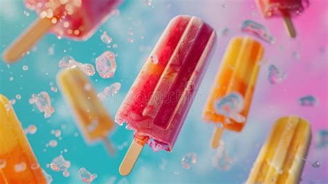 The Colorful Popsicles Encapsulate The Essence Of Summer Joy Vibrancy