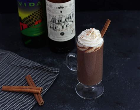 Mexican Hot Chocolate With Mezcal Whipped Cream Garnish