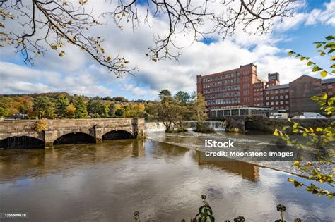 Strutts North Mill On River Derwent At Belper In Derbyshire England