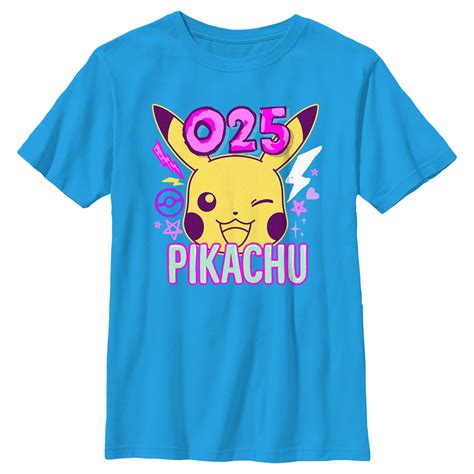 Boy S Pokemon Pikachu Graphic Tee Turquoise Small Walmart