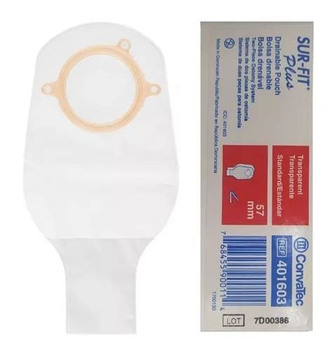 Bolsa de colostomía Convatec 401603 diámetro max de la abertura 57mm