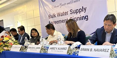 Bulk Water Supply Agreement Inked For Bacolod