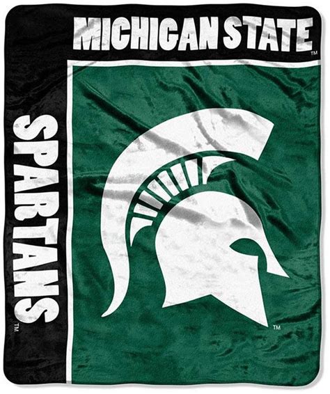 Michigan State Spartans Plush Team Spirit Throw Blanket