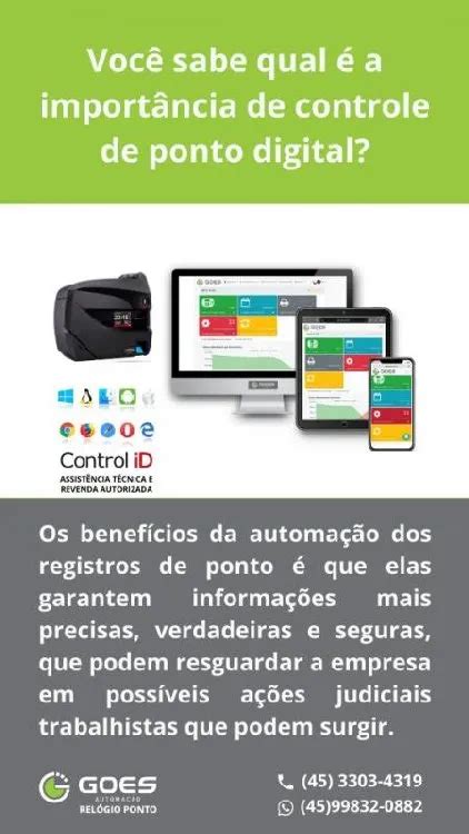 Software Para Controle De Ponto Por Biometria Goes Automa O