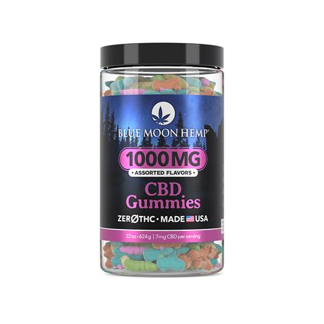 Blue Moon Hemp 22oz Shareable 1000mg Total Cbd Gummies Natures Health And Body